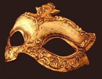 Золотая маскарадная маска